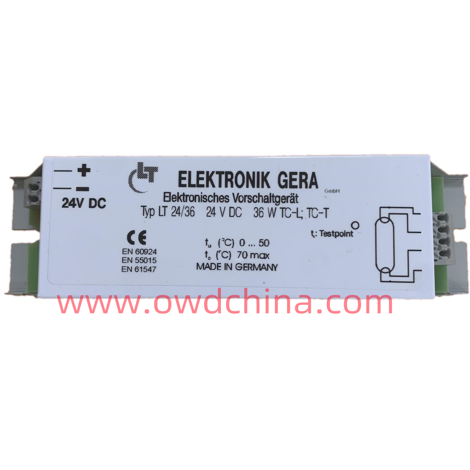 Typ LT 24/36 24v DC 36W TC-L 整流器E37X270444 看样台灯管整流器36W